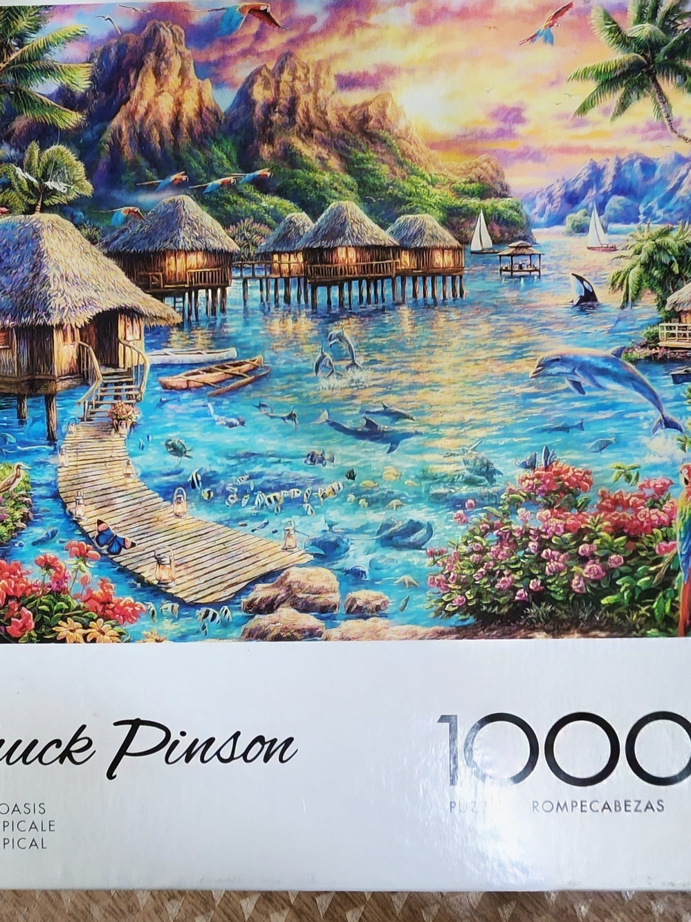 TROPICAL OASIS - Chuck Pinson 1000-Piece Buffalo Games Jigsaw Puzzle